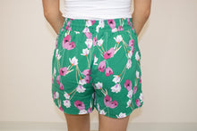 Load image into Gallery viewer, FLORAL SHORTS- GREEN
