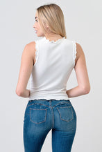 Load image into Gallery viewer, EVERLY TIE TANK-WHITE