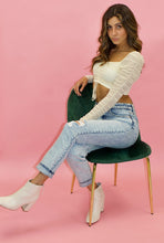 Load image into Gallery viewer, RUCHED DREAMS CROP CREAM