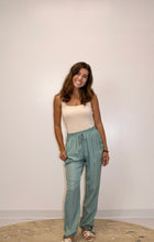 Load image into Gallery viewer, TIED UP ON YOU PANTS SAGE