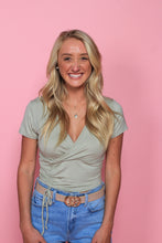 Load image into Gallery viewer, SWEETHEART CROP DUSTY SAGE