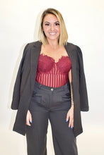 Load image into Gallery viewer, BURGUNDY BODYSUIT