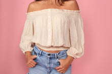 Load image into Gallery viewer, SWEET CREAM OFF THE SHOUDLER TOP