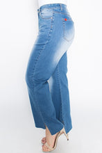 Load image into Gallery viewer, CURVY HIGH WAIST WASHED JEANS
