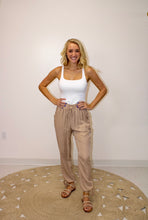 Load image into Gallery viewer, TIED UP ON YOU PANTS TAUPE
