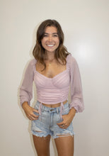 Load image into Gallery viewer, BLUSH RUCHED CROP
