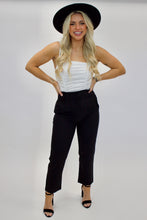 Load image into Gallery viewer, HIGH WAISTED TROUSERS BLK
