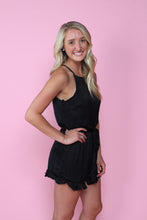 Load image into Gallery viewer, SILKY IN LOVE ROMPER BLACK
