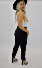 Load image into Gallery viewer, HIGH WAISTED TROUSERS BLK
