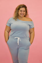 Load image into Gallery viewer, OFF SHOULDER JUMPSUIT BLU
