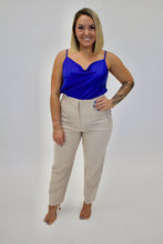 Load image into Gallery viewer, HIGH WAISTED TROUSERS TAUPE
