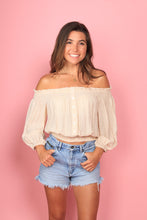Load image into Gallery viewer, SWEET CREAM OFF THE SHOUDLER TOP
