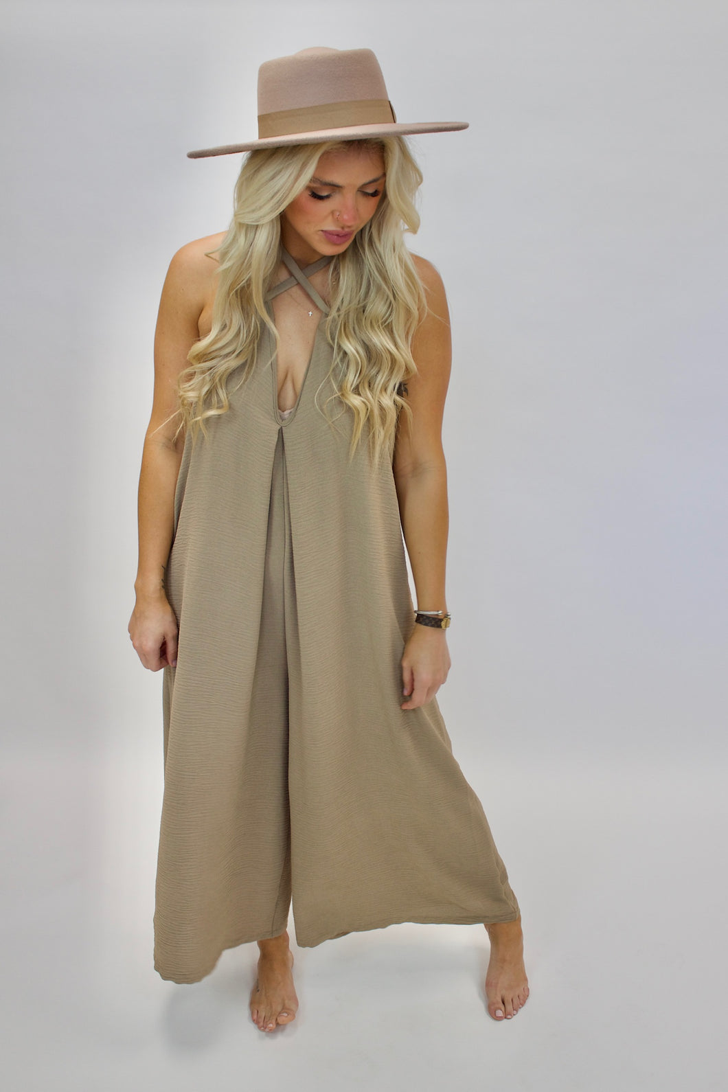 YOU MOCHA ME CRAZY JUMPSUIT