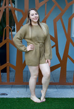 Load image into Gallery viewer, OLIVE SWEATER ROMPER

