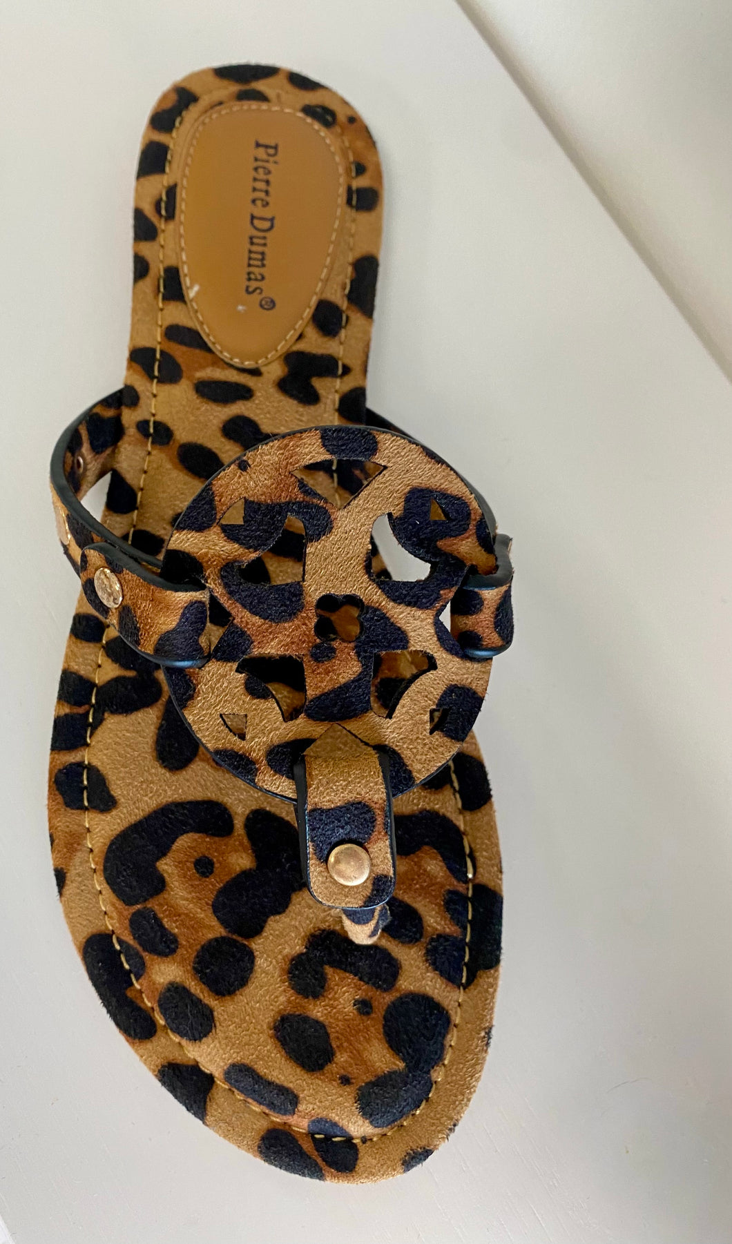 TORI LEOPARD SANDALS