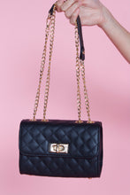 Load image into Gallery viewer, BLACK QUILTED HANDBAG

